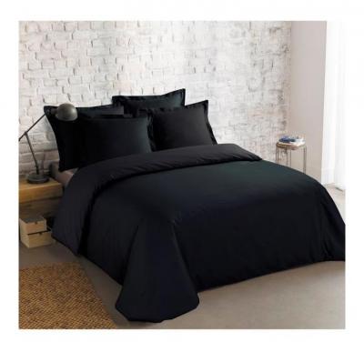 VISION Parure de couette unie - 220 x 240 cm - Noir