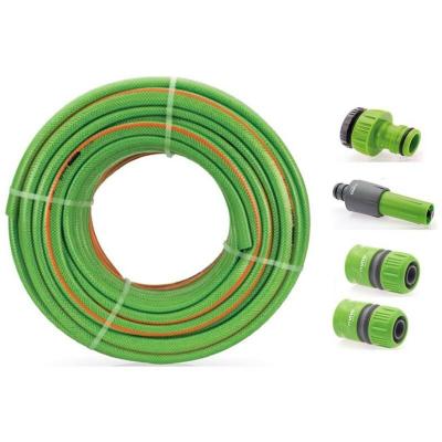 KIT Tuyau arrosage Tress&eacute; 50 m&egrave;tres diam 25mm 1+ 4 Accessoires Diam 25mm Complet VITOGARDEN