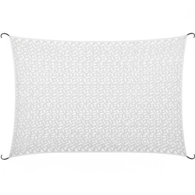 Voile d'ombrage camouflage - 300 x 400 cm - Polyester - Solys - Blanc
