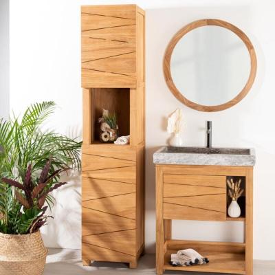 Wanda Collection Colonne salle de bain en teck massif Harmonie 190cm
