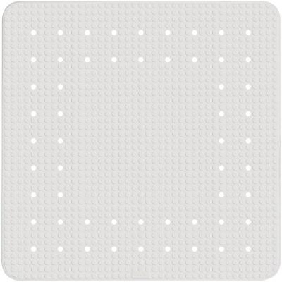 Tapis antid&eacute;rapant pour douche Mirasol blanc 54x54cm