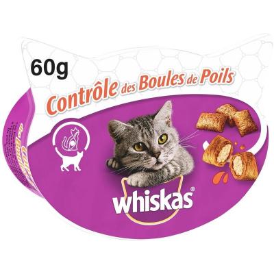 Whiskas Contr&ocirc;le des Boules de Poils pour chat - 6 x 60 g