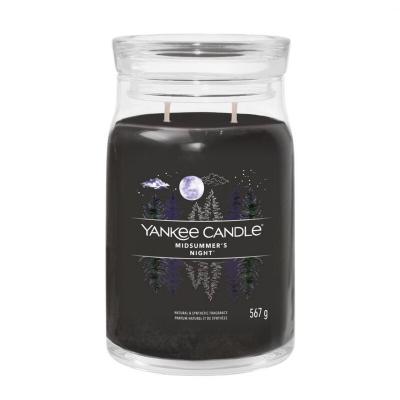 Yankee Candle - Bougie signature nuit d'&eacute;t&eacute; grand mod&egrave;le - Noir