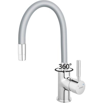 Zumba Robinet mitigeur de cuisine bec flexible Gris - Gris