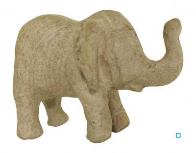 Elephanteau &agrave; d&eacute;corer - 11 x 8 x 8 cm - D&eacute;copatch - couleur variant