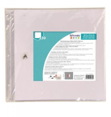 Artemio 11010039 Pochettes transparentes album photo 30,5 x 30,5 cm-30 feuilles