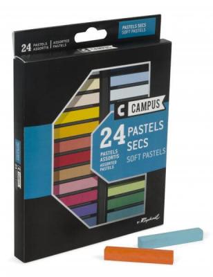 Bo&icirc;te de 24 pastels &agrave; sec Campus assortis