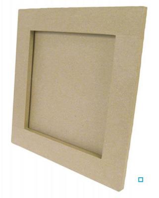D&eacute;copatch CD025C - Un support en papier brun m&acirc;ch&eacute; 2x23x28 cm, Cadre plat rectangle