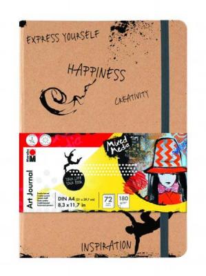 Journal cr&eacute;atif - Art Journal - Mixed Media - A4 - 72 pages