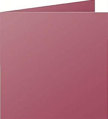 Carte 210g pli&eacute;e 135x135 bordeaux pqt 25