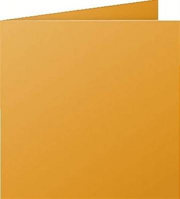 Clairefontaine Carte 210g Pli&eacute;e 135x135 Capucine 210g Pqt 25
