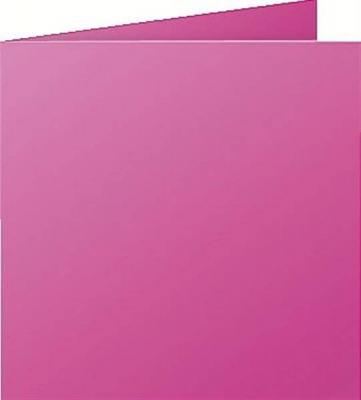 Clairefontaine 25 Cartes Pli&eacute;es Pollen 135x135 Mm - Rose Fuchsia