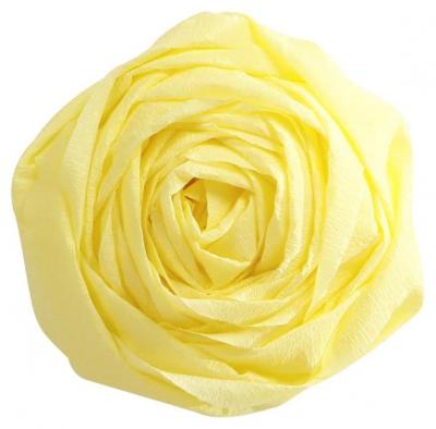 Papier cr&eacute;pon Jaune pastel 2,50 m x 0,50 m - Clairefontaine - couleur variant