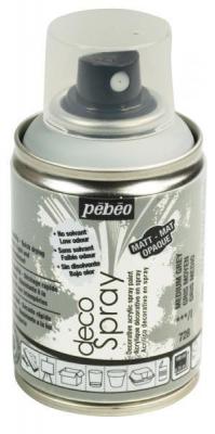 Pebeo Bombe De Peinture - Decospray - Gris Moyen Mat - 100 Ml - P&eacute;b&eacute;o