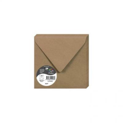 Pollen Paquet De 20 Enveloppes Pollen 14 X 14 Cm 135 G Kraft Brun