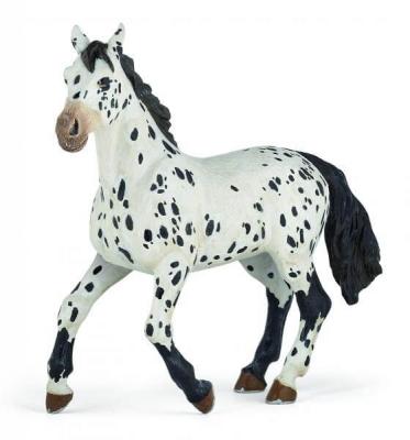 Figurine Papo Cheval Appaloosa Noir 