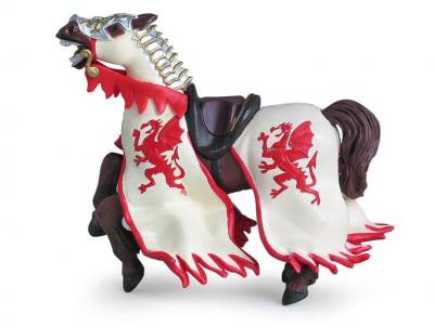 PAPO Figurine Cheval du roi au dragon Rouge Pour Enfant