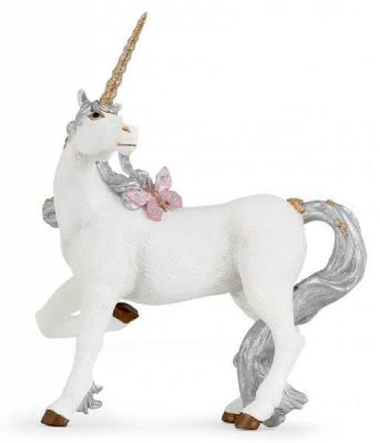 PAPO Figurine Licorne argent&eacute;e Pour Enfant