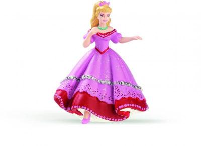 Figurine princesse rose au bal 