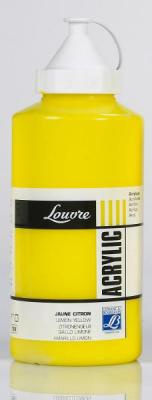 Peinture Acrylique en bidon jaune citron 750ml - Lefranc & Bourgeois