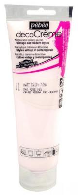 P&eacute;b&eacute;o Peinture Acrylique Texture Cr&egrave;me pour la D&eacute;coration - Finition Mate - 120 ML - Rose F&eacute;e