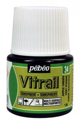 Pebeo Peinture Vitrail P&eacute;b&eacute;o 45 Ml - Vert Pomme