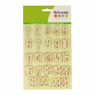 Chiffres calendrier de l'Avent - Artemio