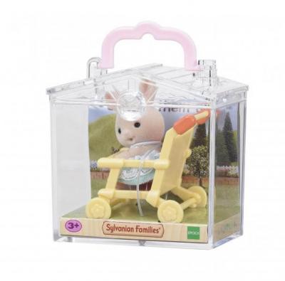 SYLVANIAN FAMILES - 5200 - Valisette B&eacute;b&eacute; Lapin/Poussette - Les b&eacute;b&eacute;s
