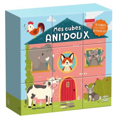 Mes Cubes Ani'doux - 9 Cubes Pour R&eacute;aliser 6 Puzzles