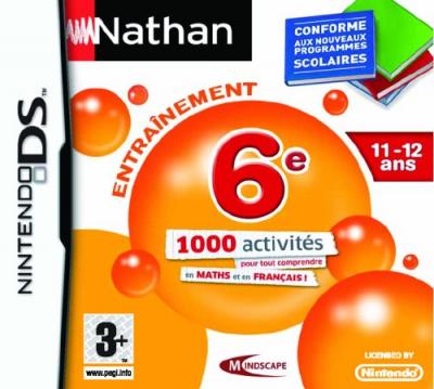 Nathan Entra&icirc;nement - 6&egrave;me Nintendo Ds