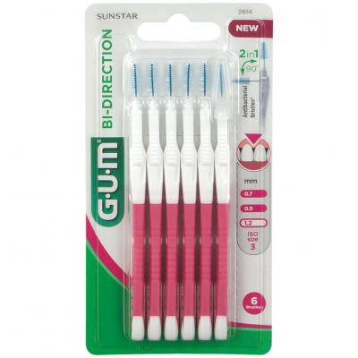 Brossette Interdentaire Gum Bi-Direction 1,2Mm 2614