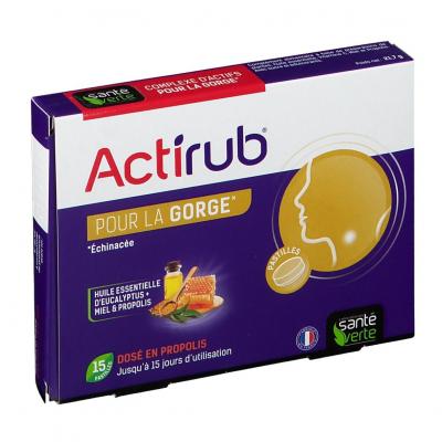 SANT&Eacute;VERTE ActiRub pastilles bo&icirc;te de 15 pastilles