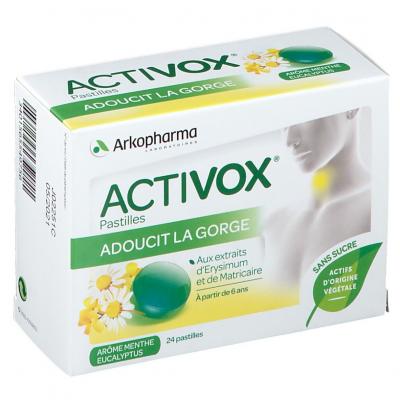 Adoucit La Gorge Menthe et Eucalyptus 24 Pastilles Arkopharma