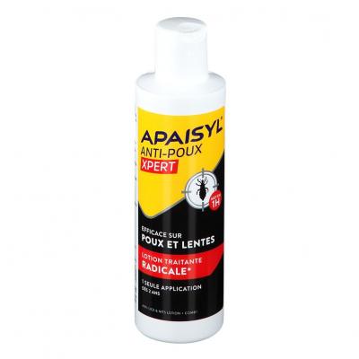 Apaisyl xpert lentes et poux - lotion + peigne, 200ml