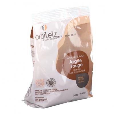 Argile Rouge Ultra-Ventil&eacute;e - Peaux S&egrave;ches 200 Grammes - Argiletz