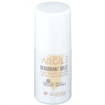 Argiletz Argile Blanche D&eacute;odorant Roll-on 50 ml - Flacon-Bille 50 ml