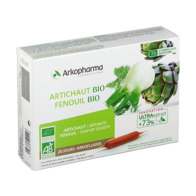 ARKOPHARMA Arkofluides artichaut&fenouil bo&icirc;te 20 ampoules