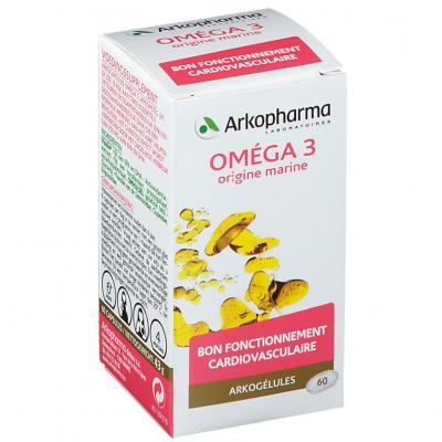 ARKOPHARMA Arkogelules - Om&eacute;ga 3 (Huile de Poisson) bo&icirc;te 60 capsules