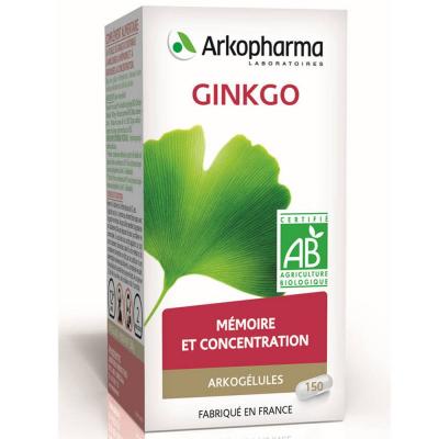 Arkopharma Arkog Ginkgo Bio - 150 Gel. - Bo&icirc;te 150 g&eacute;lules