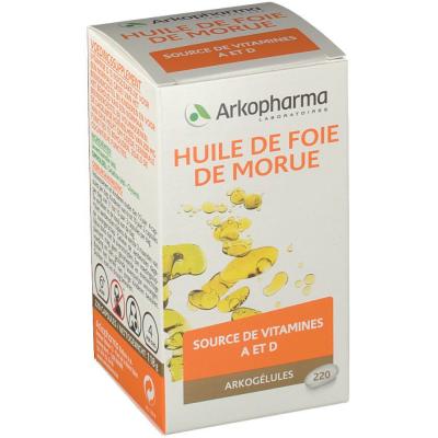 Arkopharma Arkog Huile Foie Morue - 220 Caps - Pot 220 capsules