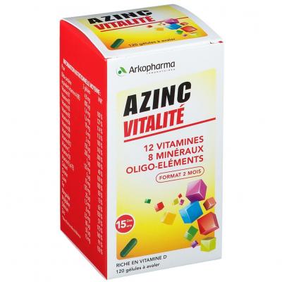 Arkopharma Azinc Adulte 120 G&eacute;lules - Pot 120 g&eacute;lules
