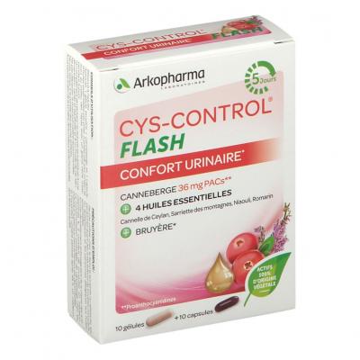 Arkopharma Cys-Control Flash 10 G&eacute;lules + 10 Capsules
