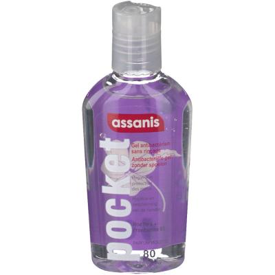 ASSANIS Pocket gel mains hydroalcoolique Violette 80ml flacon de 80 ml