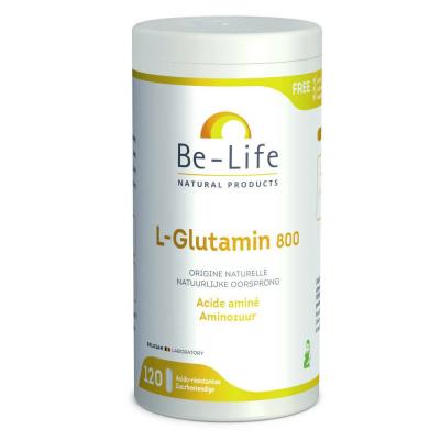 L-Glutamin 800 - Intestins Acide Amin&eacute; Essentiel D'origine Naturelle 120 G&eacute;lules - Be-Life