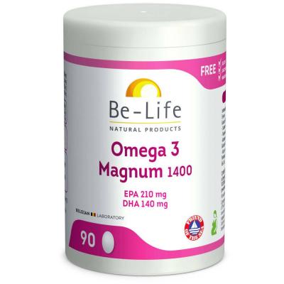 BeLife Omega 3 Magnum 1400, Blanc, 90 Capsules