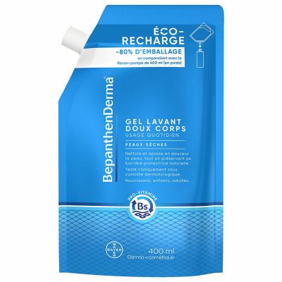 Recharge Gel Douche Corps Doux Bepanthenderma - La Recharge De 400ml