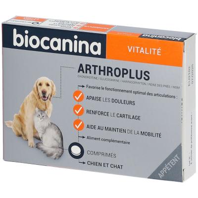Biocanina Arthroplus Chien et Chat 40 comprim&eacute;s app&eacute;tents