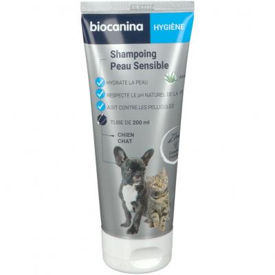 Biocanina HYGIENE - Shampoing Peau Sensible - Chien et Chat, 200ml