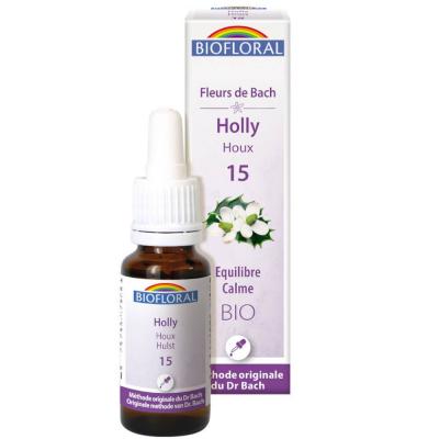 Fleur De Bach Elixir Holly n&deg;15 Houx Biofloral