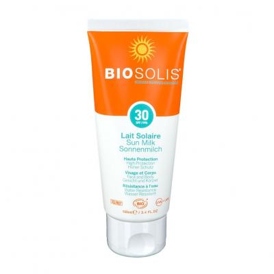 Biosolis - Lait Solaire SPF30 peaux mixtes - 100 ml